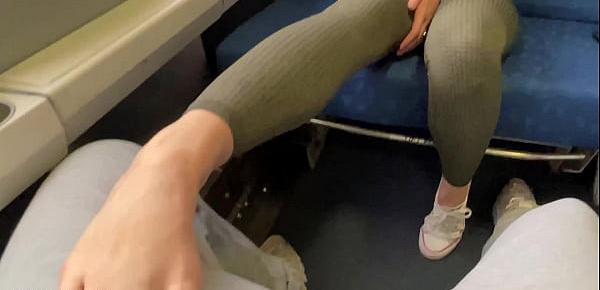trendsBusty Blonde Slut Fucked on Public Train - Molly Pills - Horny Hiking POV 4k